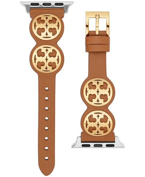 tory burch apple watch band 44mm|tory burch leather watch band.